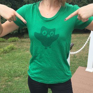 Duolingo Green Graphic Tee
